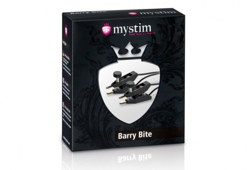 Mystim - Barry Bite 导电式乳夹 - 黑色 照片