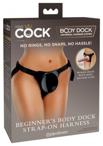 King Cock - Beginners Body Dock Harness - Black photo