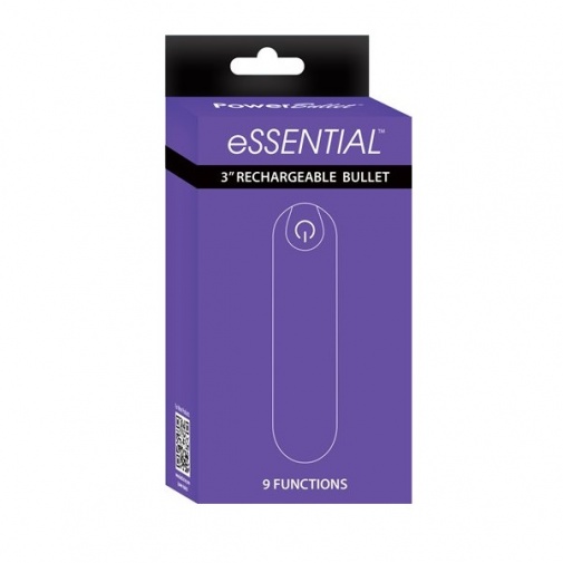 Power Bullet - Essential 3.5'' 可充电震动器 - 紫色 照片