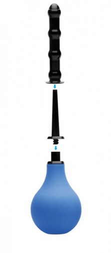 CleanStream - 優質單向灌腸泵套裝 - 藍色 照片