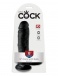 King Cock - 8″ Cock With Balls - Black photo-7