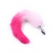 MT - Anal Plug S-size with Artificial wool tail - Pink photo-2