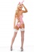 Obsessive - 兔女郎服裝 4件裝 - 粉紅色 - L/XL 照片-5