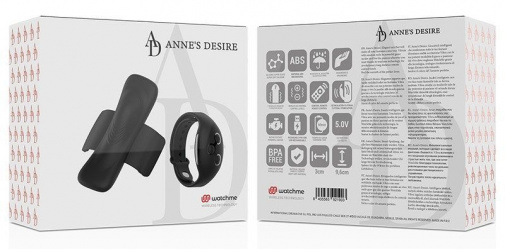 Anne's Desire - 穿戴式内裤震动器连无线遥控手表  - 黑色 照片