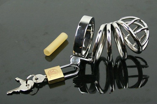 XFBDSM - Stainless Steel Chastity Device 44.4cm photo