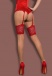 Obsessive - Secred Stockings - Red - XXL photo-4