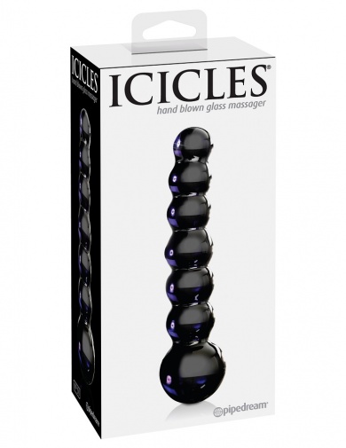 Icicles - 玻璃拉珠款后庭塞51号 - 黑色 照片
