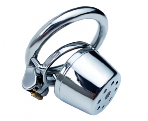 FAAK - Plain Chastity Cage 45mm - Silver photo