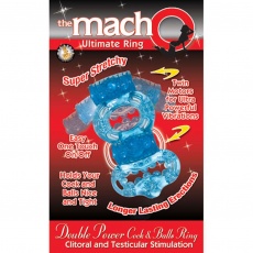 Doc Johnson - Mach Ultimate Vibro Ring - Blue photo