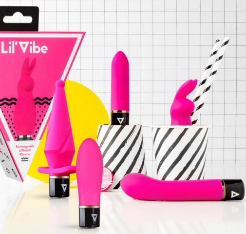 Lil'Vibe - Lil'Swirl 螺纹震动器 - 粉红色 照片