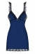 Obsessive - 825-CHE-6 連衣裙和丁字褲 - 深藍色 - S/M 照片-7