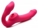 Strap U - Mighty Licker 免束帶穿戴式遙控震動雙頭假陽具 - 粉紅色 照片-5