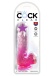 King Cock - 6" 假陽具連睪丸 - 粉紅色 照片-2