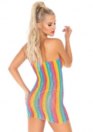 Leg Avenue - Lace Tube Dress - Rainbow photo