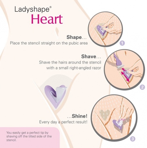 Ladyshape - 心脏剃须模板 照片