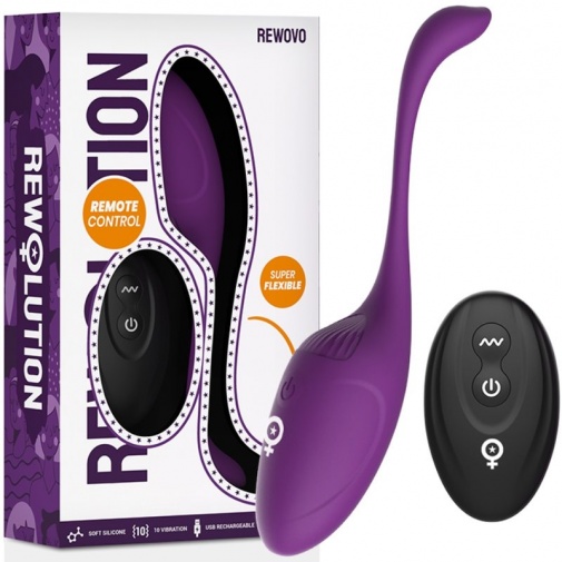 Rewolution - Rewovo Remote Control Vibro Egg - Purple photo