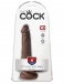King Cock - 6'' Cock With Balls - Brown photo-7