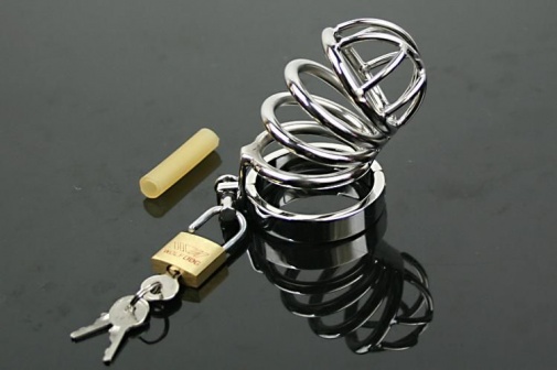 XFBDSM - Stainless Steel Chastity Device 44.4cm photo