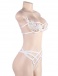 Ohyeah - Embroidery Underwire Set - White - XL photo-8