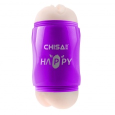 Chisa - Happy Cup 陰道連後庭雙穴飛機杯 - 紫色 照片