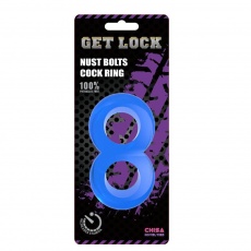 Chisa - Duo Cock 8 Ball Ring - Blue photo