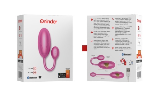 Oninder - Tokio App Controlled Vibro Egg - Pink photo