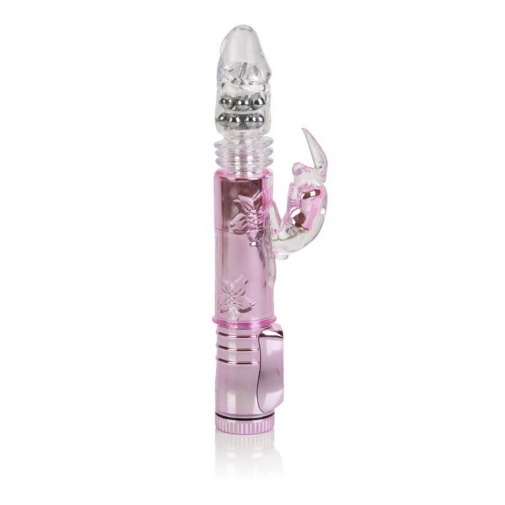 CEN - Thrusting Orgasm Rabbit Vibrator - Pink photo