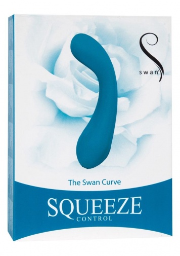 Swan - Squeeze The Swan Curve 震動器 - 天藍色 照片