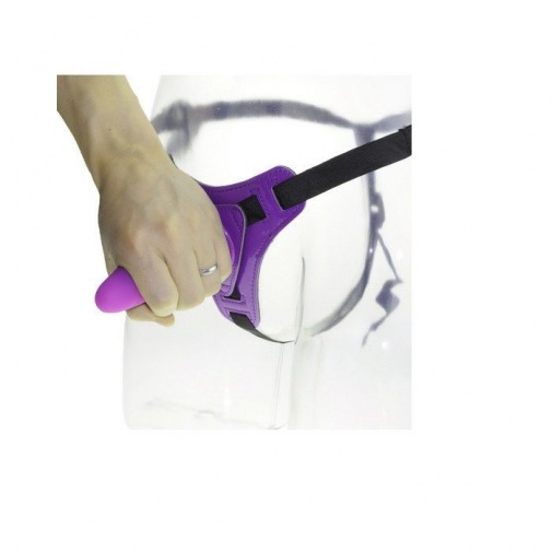 Aphrodisia - 束帶假陽具4.5″ - 紫色 照片