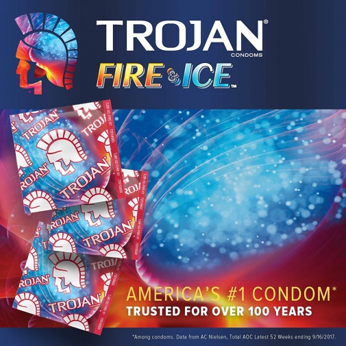Trojan - 冰火兩重天乳膠避孕套 10片裝 照片