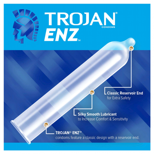 Trojan - ENZ 水性润滑剂乳胶安全套 12片装 照片