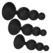 CEN - 矽胶肛门串珠套件 - 黑色 照片-3