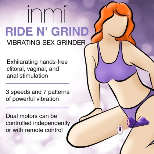 Inmi - 坐乘式震動器 - 紫色 照片