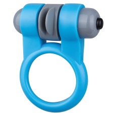 The Screaming O - Sport Stretchy Flex Cock Ring Vibe - Blue photo