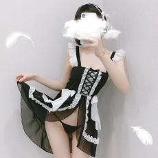 SB - Maid Costume 690 - Black photo
