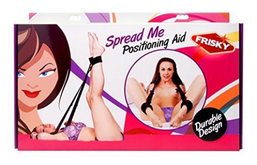 Frisky - Spread Me Leg Strap Positioning Aid with Ankle Cuffs - Black photo