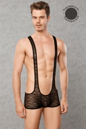 Doreanse - Men's Lace Bodysuit - Black - S photo