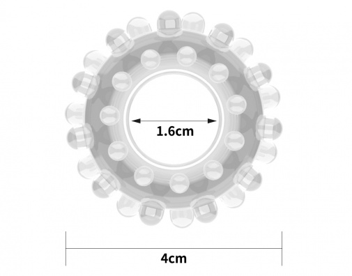 Lovetoy - Power Plus Cockring 4cm - Clear photo