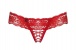 Obsessive - 863-THC-3 Crotchless Thong - Red - L/XL photo-7