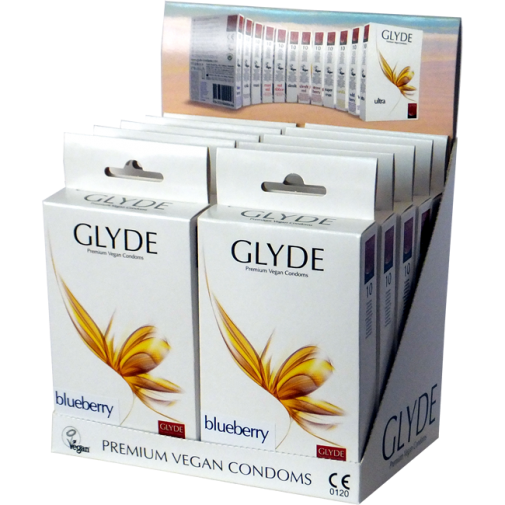 Glyde Vegan - Blueberry Condoms 10's Pack photo
