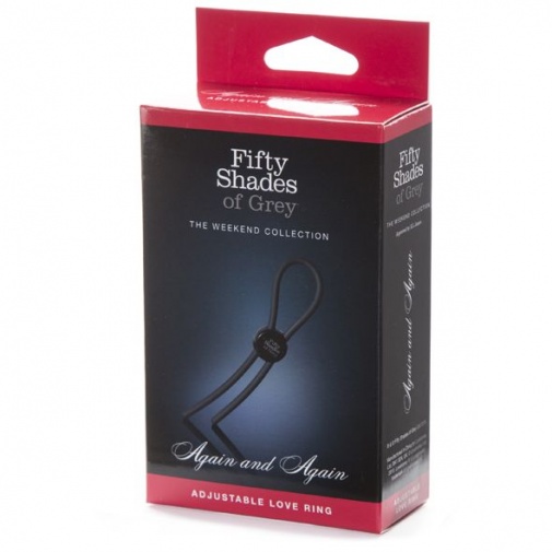 Fifty Shades of Grey - Adjustable Cock Ring - Black photo