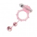 Aphrodisia  Ball Bange陰莖環與2球 - 粉紅色 照片-4