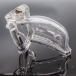 FAAK - Long Dolphin Chastity Cage - Clear photo-4