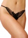 Leg Avenue - Butterfly Crotchless Thong - Black photo-3