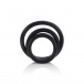 CEN - 橡膠陰莖環 - 3件裝 - 黑色 照片-2
