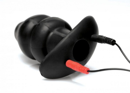 Zeus Electrosex - Amplifier E-Stim Hollow Butt Plug - Black photo