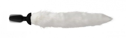Tailz - 震动式狐狸尾巴后庭塞 - 白色 照片