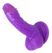 Frisky - 4" Silicone Curvy Suction Cup Dildo - Purple photo-2