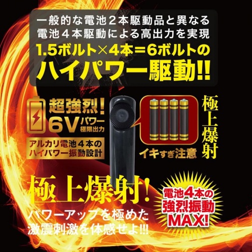 T-Best - Gekishin Double Vibro Rotor - Black photo
