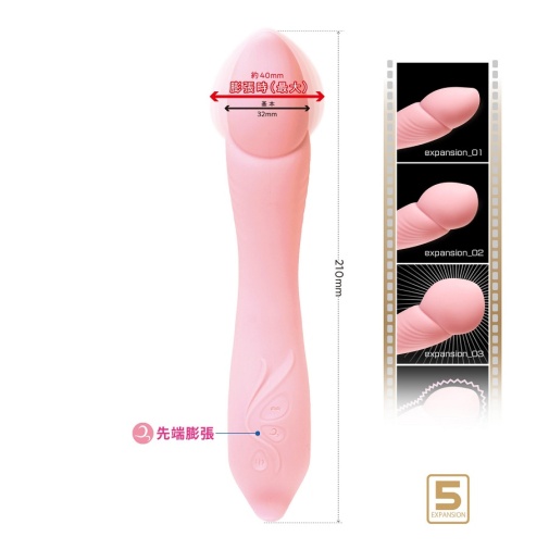 NPG - Swollen Tip Vibrator - Pink photo